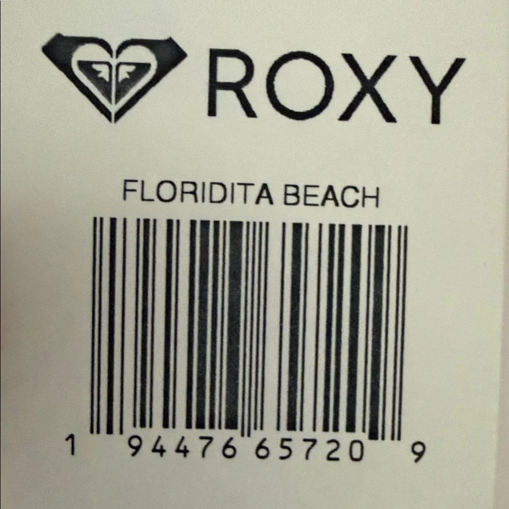 New Roxy Tropical Floral Wide-Leg Pants in Orange and White - Picture 5 of 5